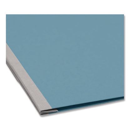Prong Fastener Premium Pressboard Report Cover, Two-piece Prong Fastener, 3" Capacity, 8.5 X 11, Blue