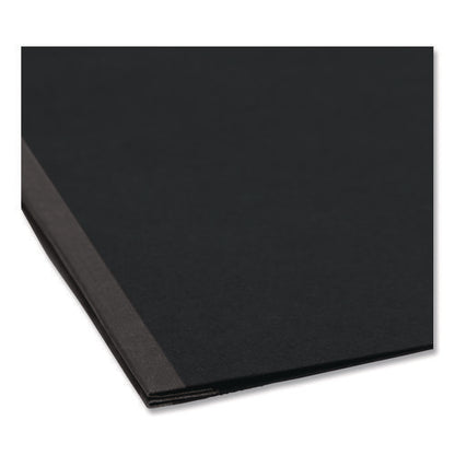 Prong Fastener Premium Pressboard Report Cover, Two-piece Prong Fastener, 2" Capacity, 8.5 X 11, Black/black