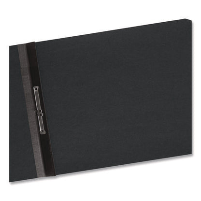 Prong Fastener Premium Pressboard Report Cover, Two-piece Prong Fastener, 2" Capacity, 8.5 X 11, Black/black