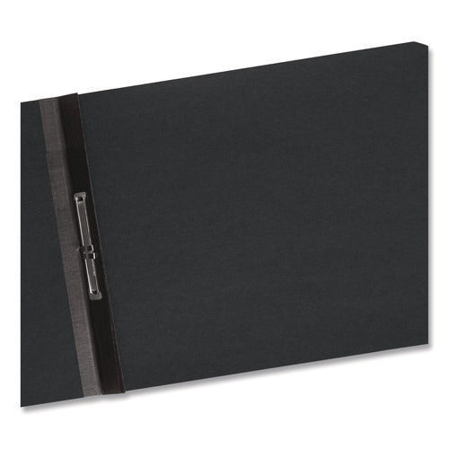 Prong Fastener Premium Pressboard Report Cover, Two-piece Prong Fastener, 2" Capacity,  8.5 X 11, Black/black