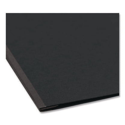 Prong Fastener Premium Pressboard Report Cover, Two-piece Prong Fastener, 2" Capacity,  8.5 X 11, Black/black