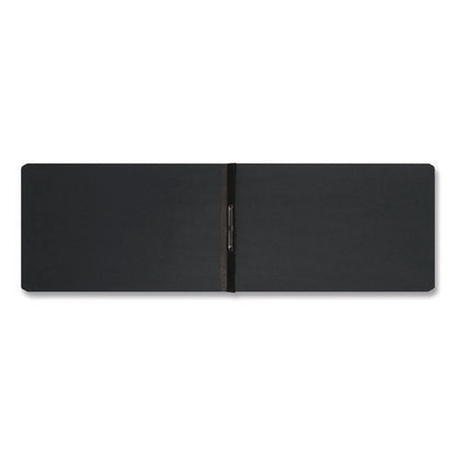 Prong Fastener Premium Pressboard Report Cover, Two-piece Prong Fastener, 3" Capacity, 8.5 X 14, Black/black