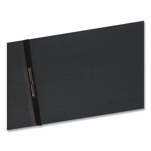 Prong Fastener Premium Pressboard Report Cover, Two-piece Prong Fastener, 3" Capacity, 8.5 X 14, Black/black