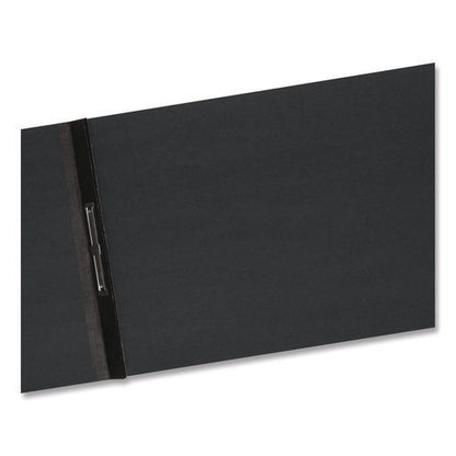 Prong Fastener Premium Pressboard Report Cover, Two-piece Prong Fastener, 3" Capacity, 8.5 X 14, Black/black