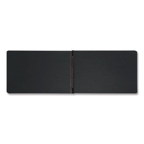 Prong Fastener Premium Pressboard Report Cover, Two-piece Prong Fastener, 3" Capacity, 11 X 17, Black/black