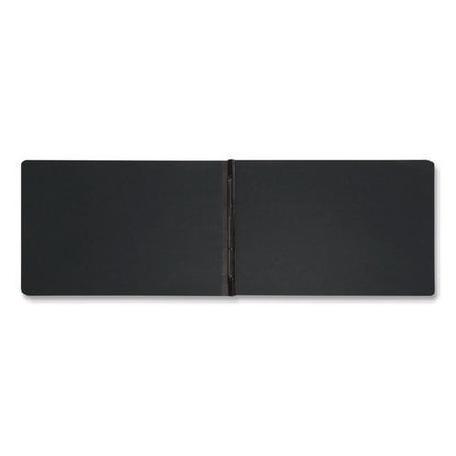 Prong Fastener Premium Pressboard Report Cover, Two-piece Prong Fastener, 3" Capacity, 11 X 17, Black/black