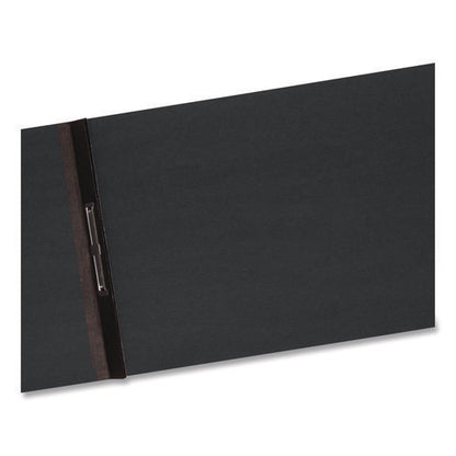 Prong Fastener Pressboard Report Cover, Two-piece Prong Fastener, 2" Capacity, 8.5 X 14, Black/black