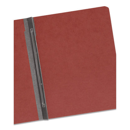 Prong Fastener Pressboard Report Cover, Two-piece Prong Fastener, 3" Capacity, 8.5 X 11, Red/red