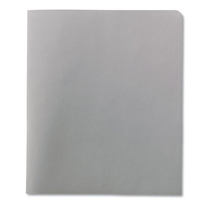 Two-pocket Folder, Textured Paper, 100-sheet Capacity, 11 X 8.5, White, 25/box