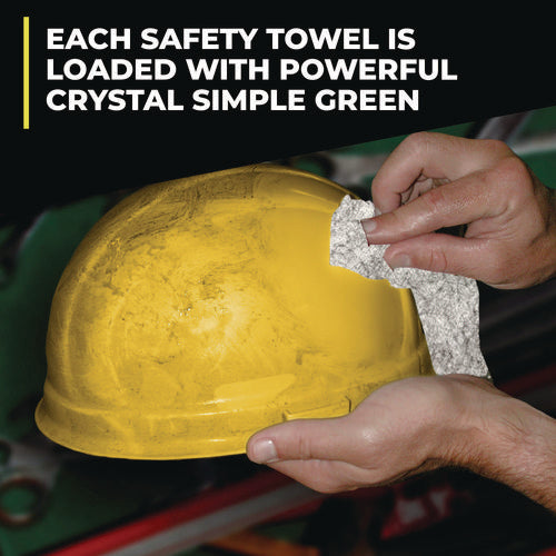 Safety Towels, 1-ply, 10 X 12, White, Unscented, 75/canister, 6 Canisters/carton