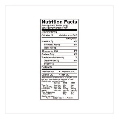 Raw Turbinado Sugar, 0.16 Oz Packet, 200/box