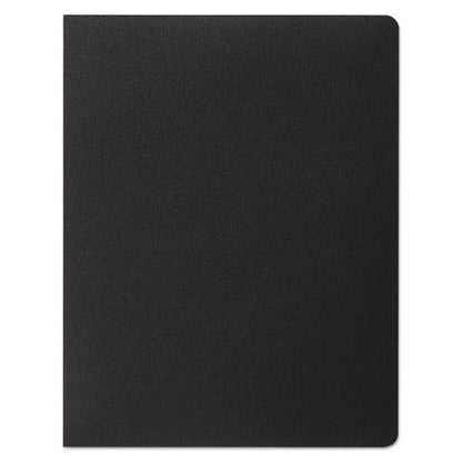Opaque Plastic Presentation Covers For Binding Systems, Plastic, Round Corners, 11.25 X 8.75, Black, 25/pack