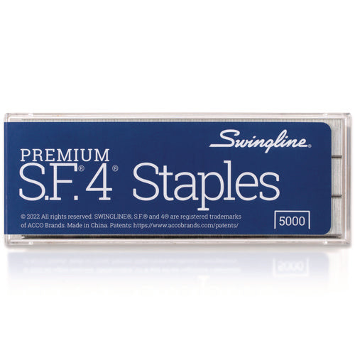 S.f. 4 Premium Staples, 0.25" Leg, 0.5" Crown, Steel, 5,000/box