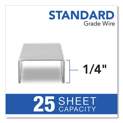 S.f. 1 Standard Staples, 0.25" Leg, 0.5" Crown, Steel, 5,000/pack, 5 Packs/box