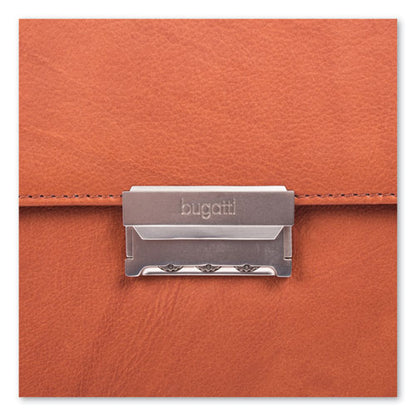 Milestone Briefcase, Fits Devices Up To 15.6", Leather, 5 X 5 X 12, Cognac
