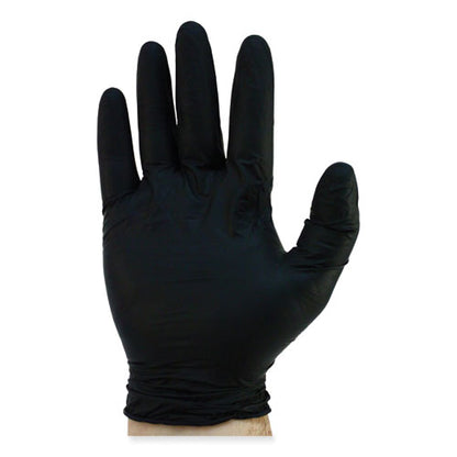 Proguard Powder Free Nitrile Gloves, Powder-free, Large, 3.5 Mil Thick, 9.65" Long, Black, 100/box, 10 Boxes/carton