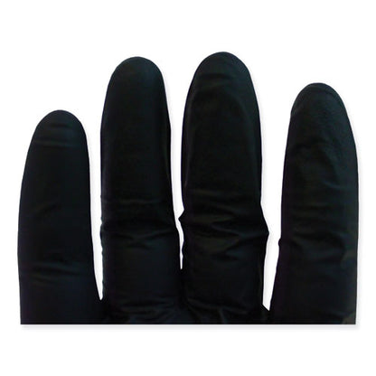 Proguard Powder Free Nitrile Gloves, Powder-free, Large, 3.5 Mil Thick, 9.65" Long, Black, 100/box, 10 Boxes/carton