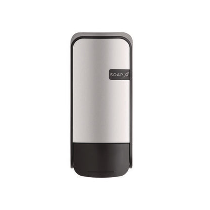 Wall Mounted Dispenser, 1,000 Ml, 5 X 5 X 11, Black/faux Stainless Steel, 12/carton