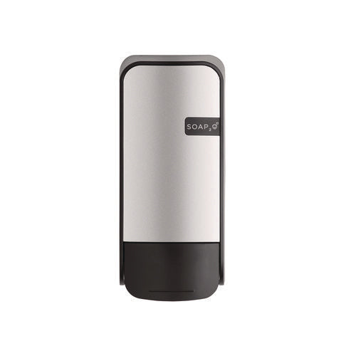 Wall Mounted Dispenser, 1,000 Ml, 5 X 5 X 11, Black/faux Stainless Steel, 12/carton