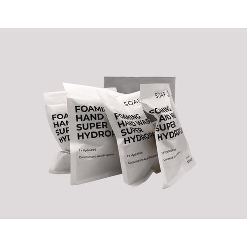 Foaming Super Hydropods, Coconut Acai, 1 Gal Refill, 4 Pods/box, 10 Boxes/carton