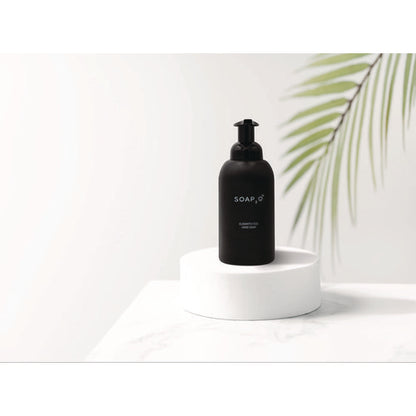 Eco Glass Bottle Soap Dispenser, 350 Ml, Black, 30/carton