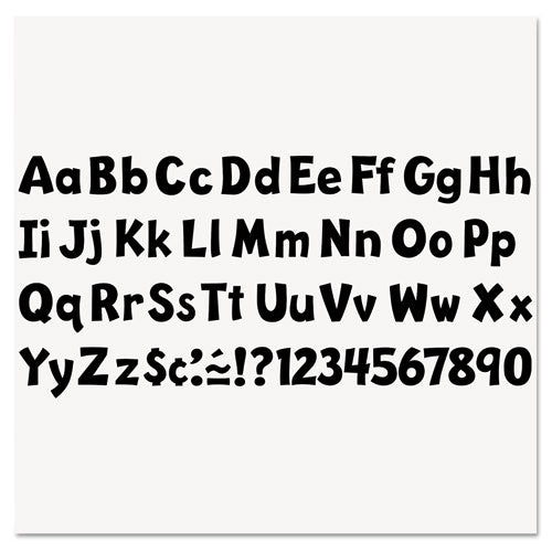 Ready Letters Playful Combo Set, 4" Tall, Black Characters, 216/set