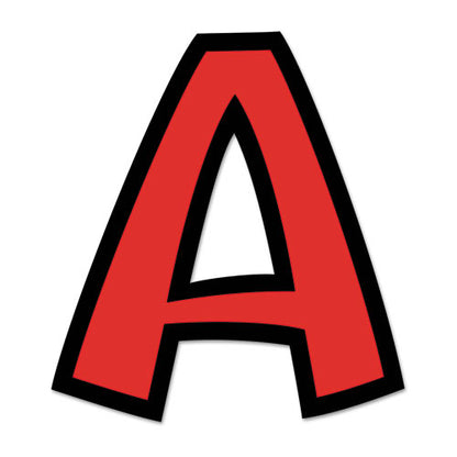 Ready Letters Playful Combo Set, 4" Tall, Red Characters, 216/set