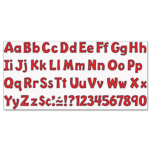 Ready Letters Playful Combo Set, 4" Tall, Red Characters, 216/set