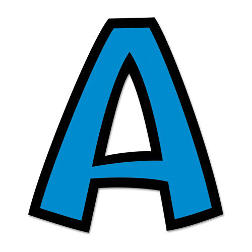 Ready Letters Playful Combo Set, 4" Tall, Blue Characters, 216/set