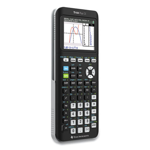 Ti-84 Plus Ce Programmable Color Graphing Calculator, 10-digit Lcd, Black