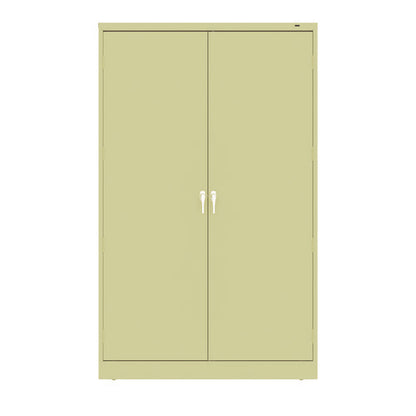 Jumbo Combination Steel Storage Cabinet, 48w X 24d X 78h, Putty
