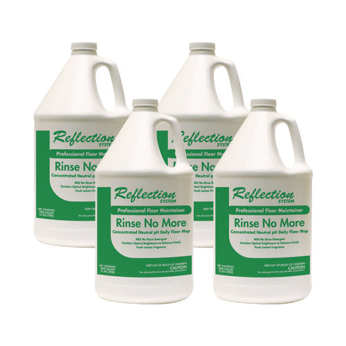 Rinse-no-more Floor Cleaner, Lemon Scent, 1 Gal, Bottle, 4/carton