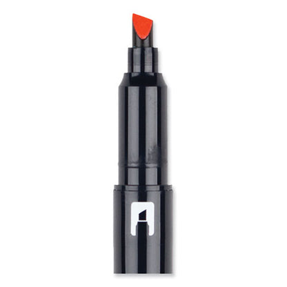 Edge Highlighters, Red Ink, Chisel/bullet Tip, Red Barrel, 10/box