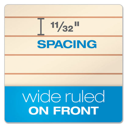 Gold Fibre Retro Wirebound Writing Pads, Wide/legal And Quadrille Rule, Red Cover, 70 White 8.5 X 11.75 Sheets