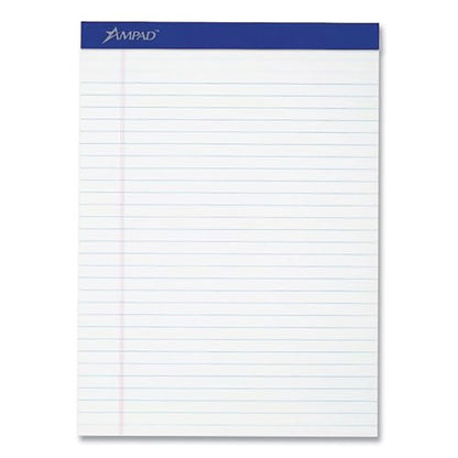 Perforated Writing Pads, Wide/legal Rule, (50) White 8.5 X 11.75 Sheets, Dozen