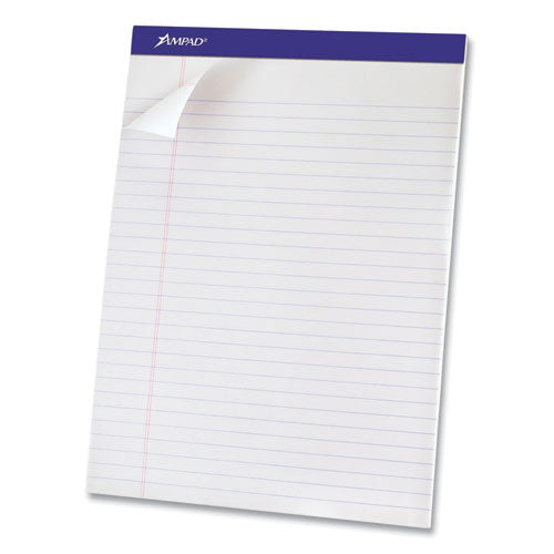 Perforated Writing Pads, Wide/legal Rule, (50) White 8.5 X 11.75 Sheets, Dozen