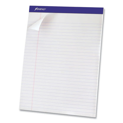 Perforated Writing Pads, Wide/legal Rule, (50) White 8.5 X 11.75 Sheets, Dozen