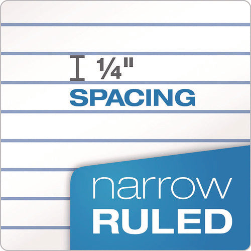 Perforated Writing Pads, Narrow Rule, 50 White 8.5 X 11.75 Sheets, Dozen