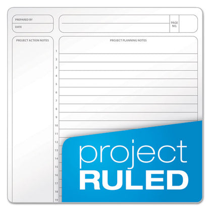 Gold Fibre Wirebound Project Notes Book, Project-management Format, Green Cover, (84) 9.5 X 7.25 Sheets