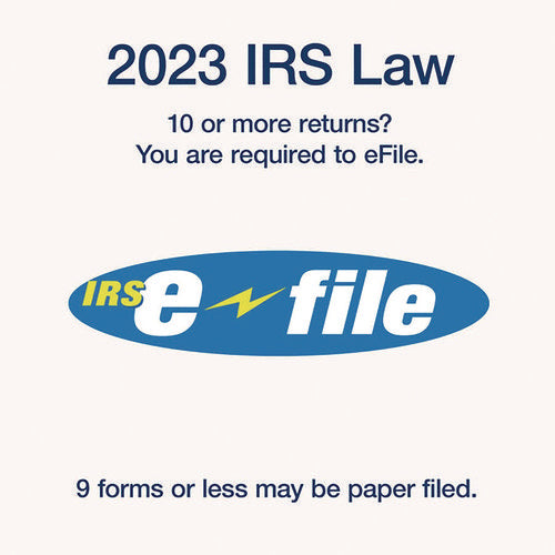 2-part 1096 Continuous Feed Tax Forms, Fiscal Year: 2024, Two-part Carbonless, 8 X 11, 10 Forms Total