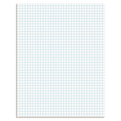 Quadrille Pads, Quadrille Rule (4 Sq/in), 50 White (standard 15 Lb Bond) 8.5 X 11 Sheets