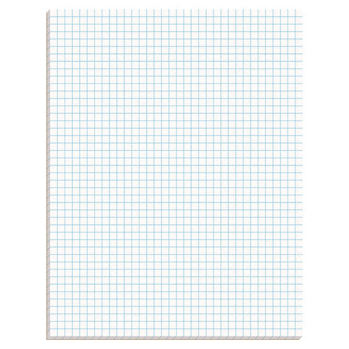 Quadrille Pads, Quadrille Rule (4 Sq/in), 50 White (standard 15 Lb Bond) 8.5 X 11 Sheets