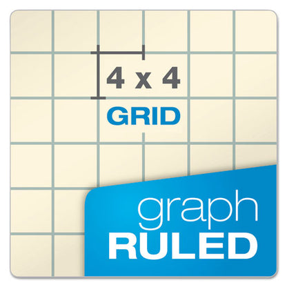 Computation Book, Quadrille Rule (4 Sq/in), Brown Cover, (76) 11.75 X 9.25 Sheets
