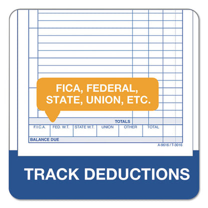 Weekly Employee Time Cards, One Side, 4.25 X 6.75, 100/pack