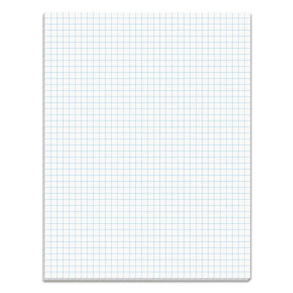 Quadrille Pads, Quadrille Rule (4 Sq/in), 50 White 8.5 X 11 Sheets