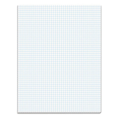 Quadrille Pads, Quadrille Rule (5 Sq/in), 50 White 8.5 X 11 Sheets