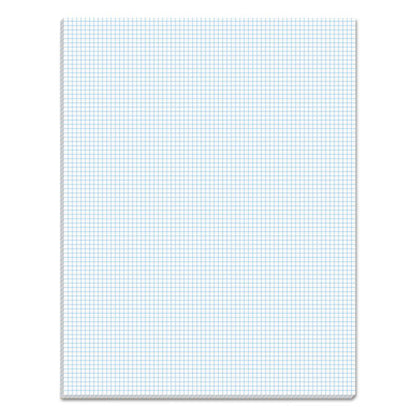 Quadrille Pads, Quadrille Rule (8 Sq/in), 50 White 8.5 X 11 Sheets