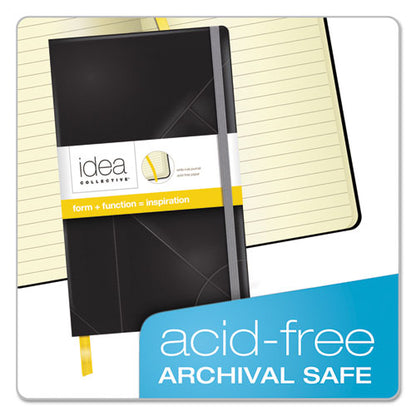 Idea Collective Journal With Elastic Closure, 1-subject, Wide/legal Rule, Black Hardcover, (120) 8.25 X 5 Sheets