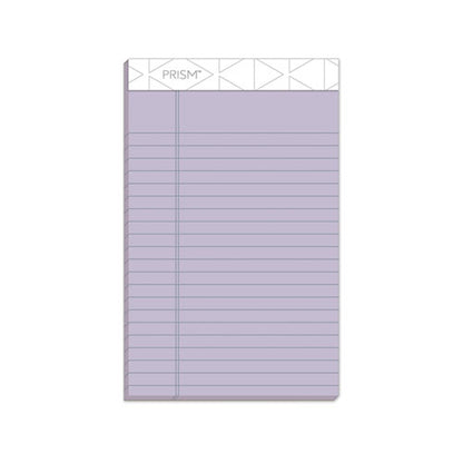 Prism + Colored Writing Pads, Narrow Rule, 50 Pastel Orchid 5 X 8 Sheets, 12/pack