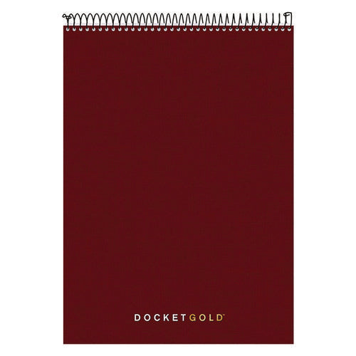 Docket Gold Planner Pad, Project-management Format, Medium/college Rule, Black Cover, 70 White 8.5 X 11.75 Sheets